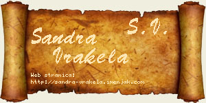 Sandra Vrakela vizit kartica